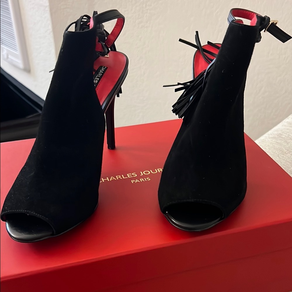 Charles Jourdan Black Stiletto Heels